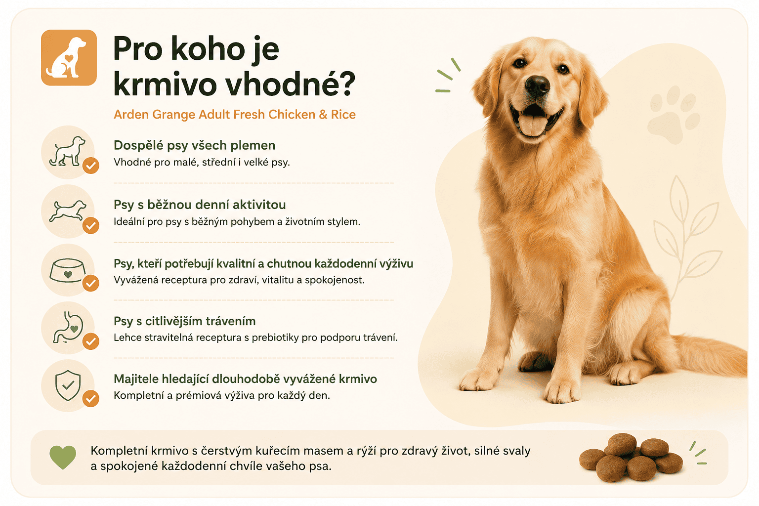 Arden Grange kuře pro koho jsou granule vhodné